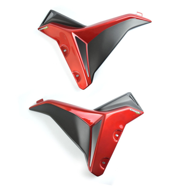 Ermax Ermax radiator cheeks | black/ red ( blackmax/laval red) | yamaha mt-07 2014>2017